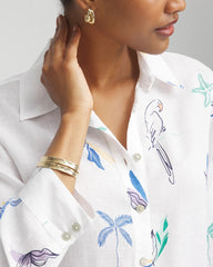 No Iron™ Island Linen Shirt Optic White - Chico's