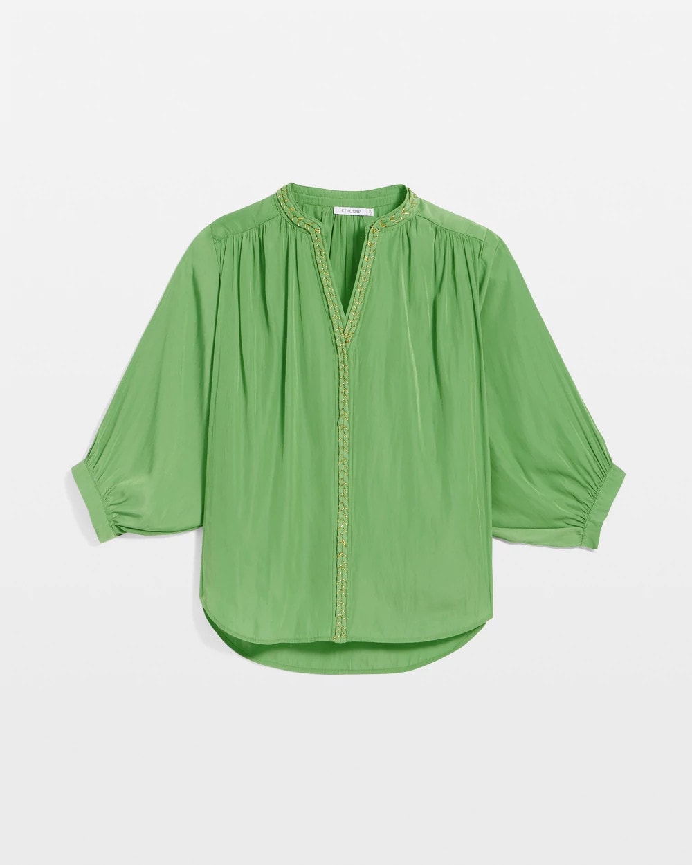 Braided Batwing Blouse Salted Lime - Chico's