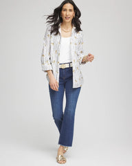 No Iron™ Leopard Graphic Shirt Optic White - Chico's