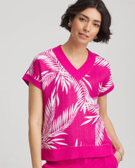 Zenergy® Tropical Gauze Top Crushed Berries - Chico's