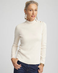 Ella Mockneck Sweater English Cream - Chico's