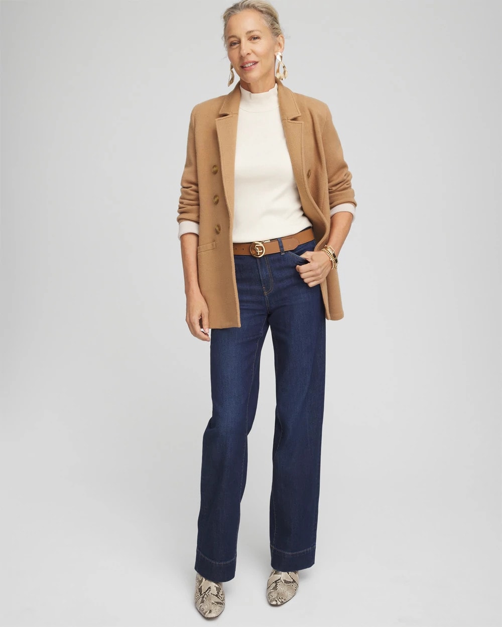 Ella Mockneck Sweater English Cream - Chico's