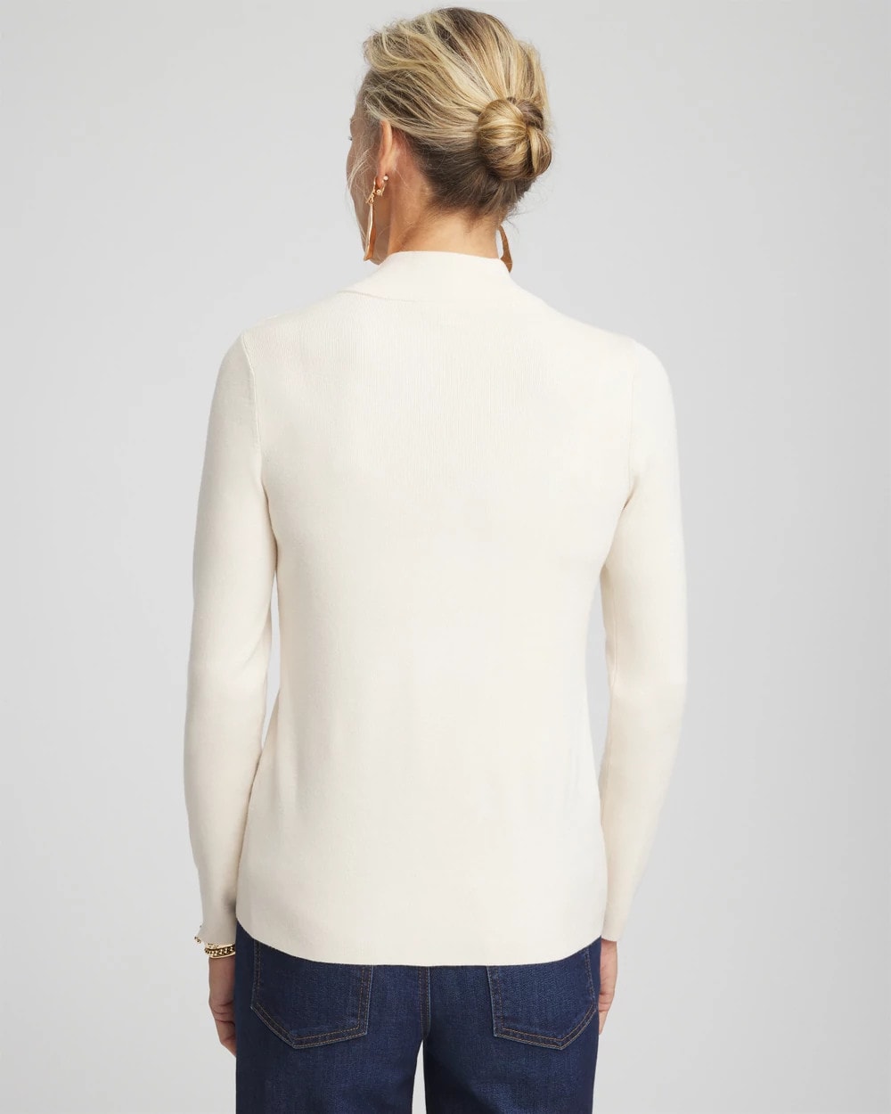 Ella Mockneck Sweater English Cream - Chico's