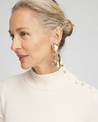 Ella Mockneck Sweater English Cream - Chico's