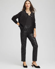 Ombré Rhinestone Cardigan Black - Chico's