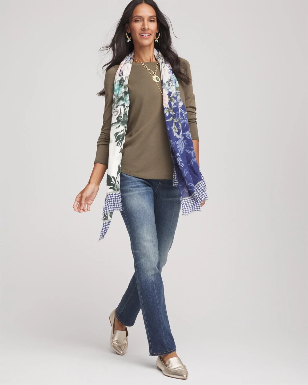 Ella Bateau Pullover Sweater Nettle Leaf - Chico's