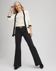 Tipped Lady Jacket Cardigan English Cream - Chico's