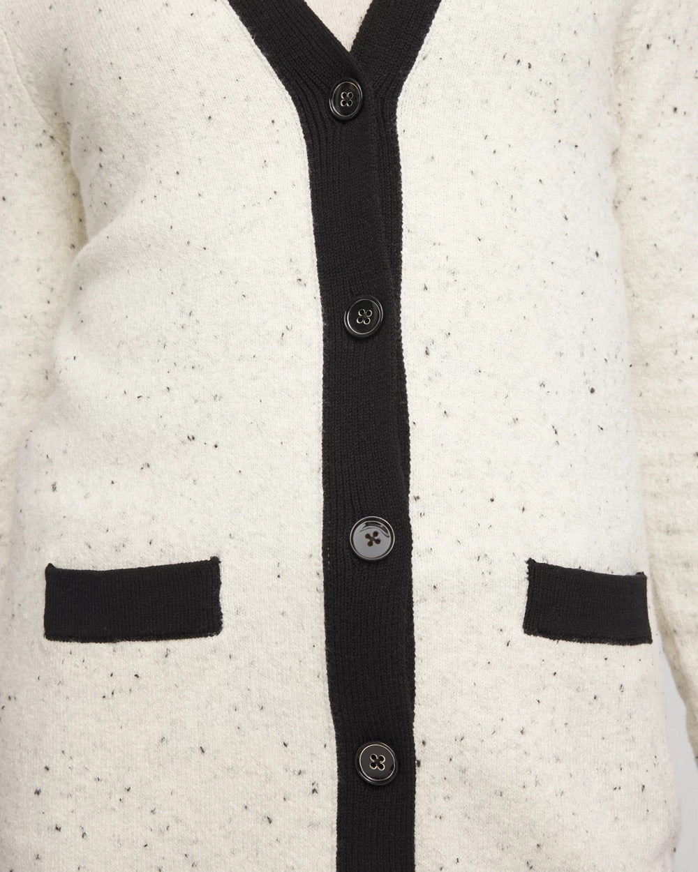 Tipped Lady Jacket Cardigan English Cream - Chico's