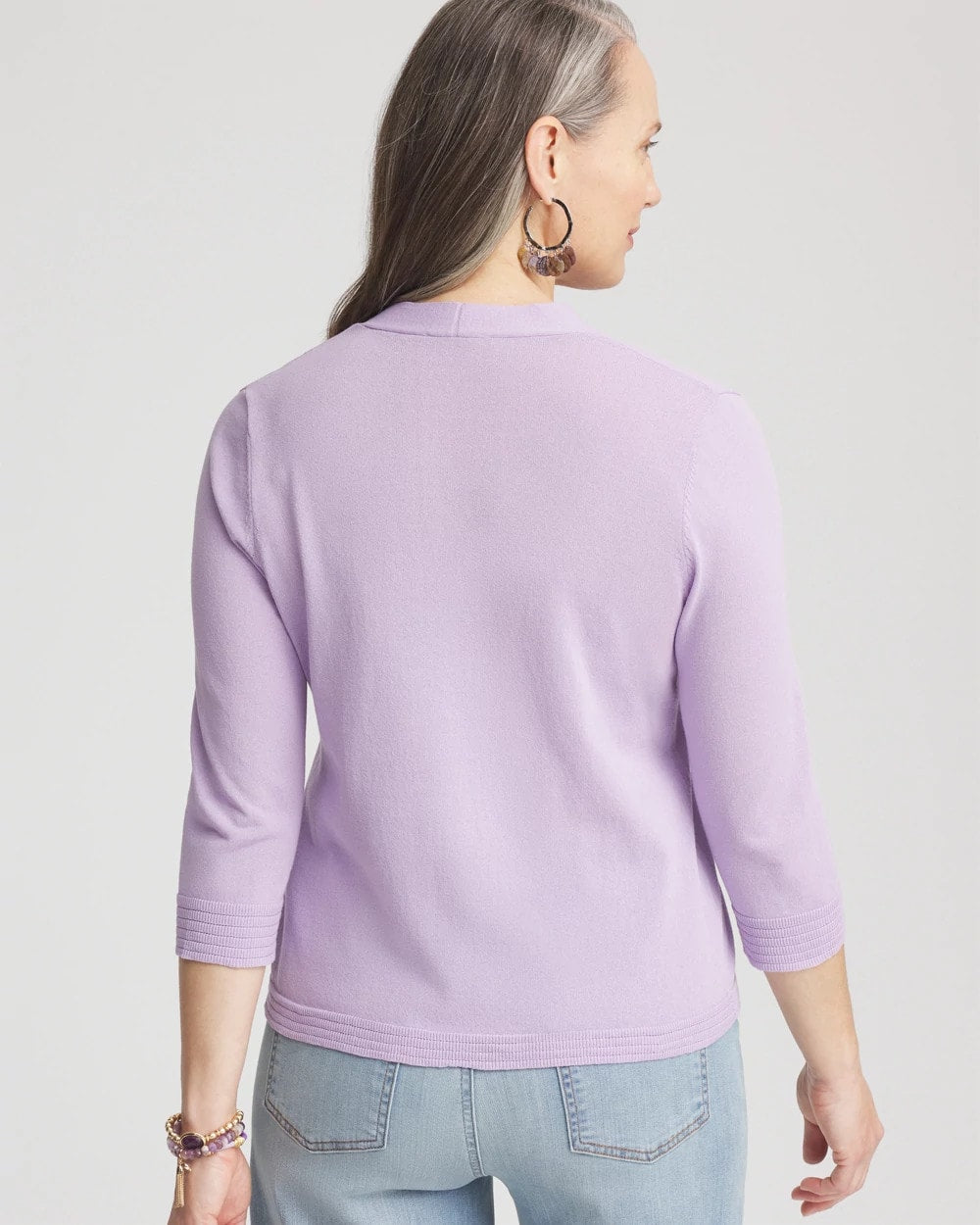 Summer Romance Short Cardigan Gentle Lavender - Chico's