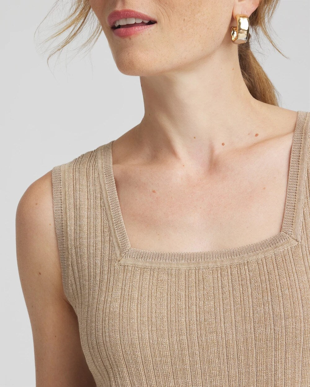Rib Stitch Pullover Tank Sycamore - Chico's