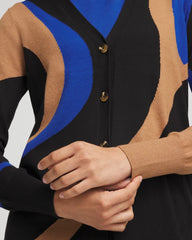 Ella Colorblock Cardigan Sweater Black - Chico's