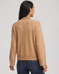 Cashmere Mockneck Sweater Camel - Chico's