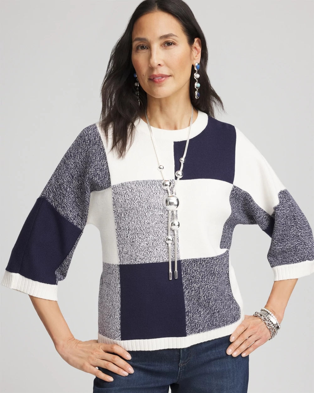 Dolman Sleeve Pullover Sweater Passport Blue - Chico's