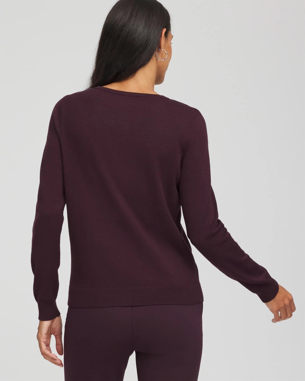 Embellished Crewneck Cardigan Night Bloom - Chico's