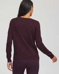 Embellished Crewneck Cardigan Night Bloom - Chico's