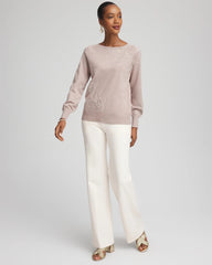 Embroidered Pull-Over Boatneck Sweater Rocky Mountain - Chico's
