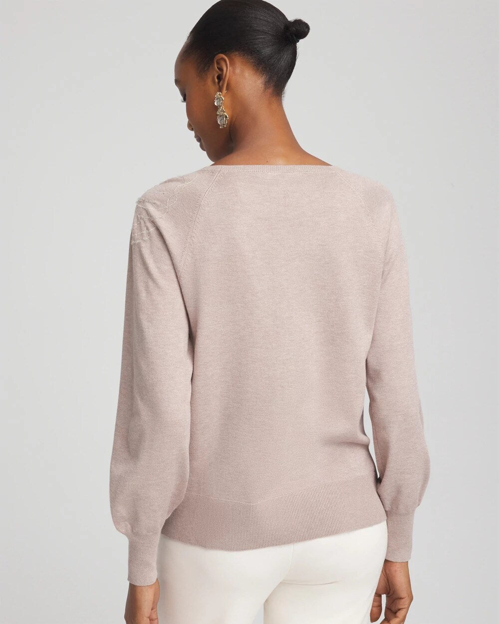 Embroidered Pull-Over Boatneck Sweater Rocky Mountain - Chico's