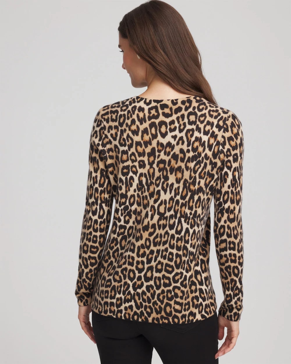 Cashmere Animal Long-Sleeve Pullover Sweater Camel - Chico's
