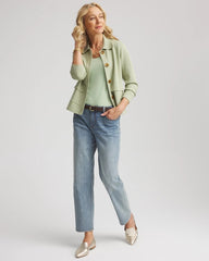 Button-Front Cardigan Jacket Sage Meadow - Chico's
