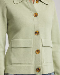 Button-Front Cardigan Jacket Sage Meadow - Chico's