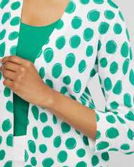 Polka-Dot Summer Romance Short Cardigan Alabaster - Chico's