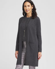 Cashmere Duster Cardigan Dark Gray - Chico's
