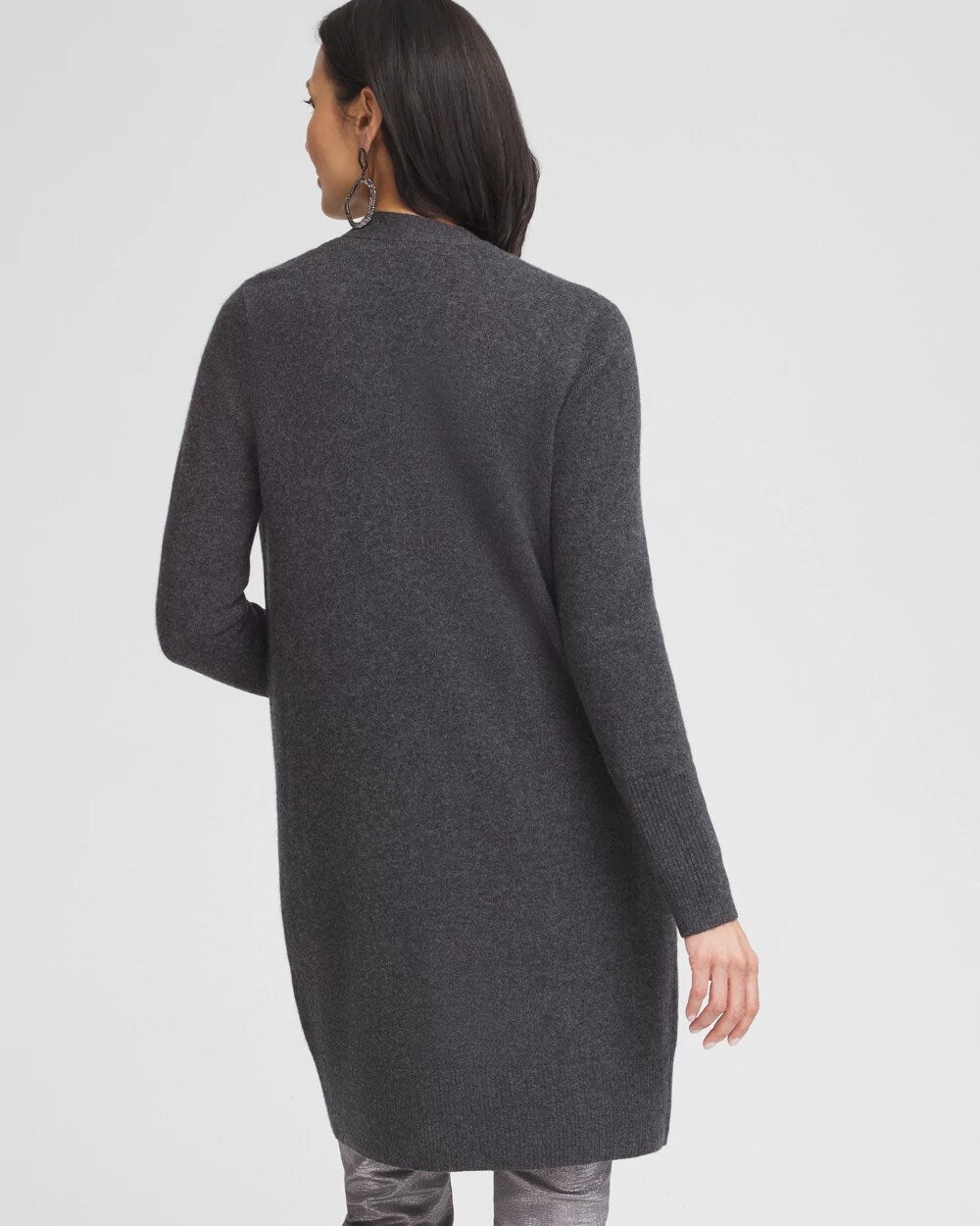 Cashmere Duster Cardigan Dark Gray - Chico's