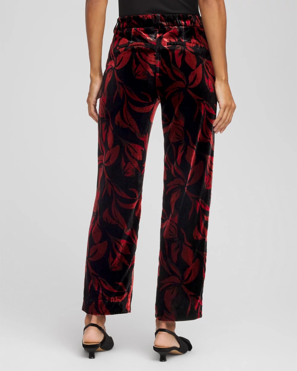 Velvet Rose Slim Ankle Pants Black - Chico's
