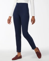 Bi-Stretch Front Seam Slit Ankle Pants Ink - Chico's