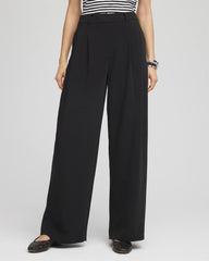 Crepe Pleated Relaxed Pants Black - Chico's