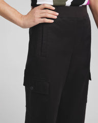 Cargo Straight Leg Cropped Pants Black - Chico's
