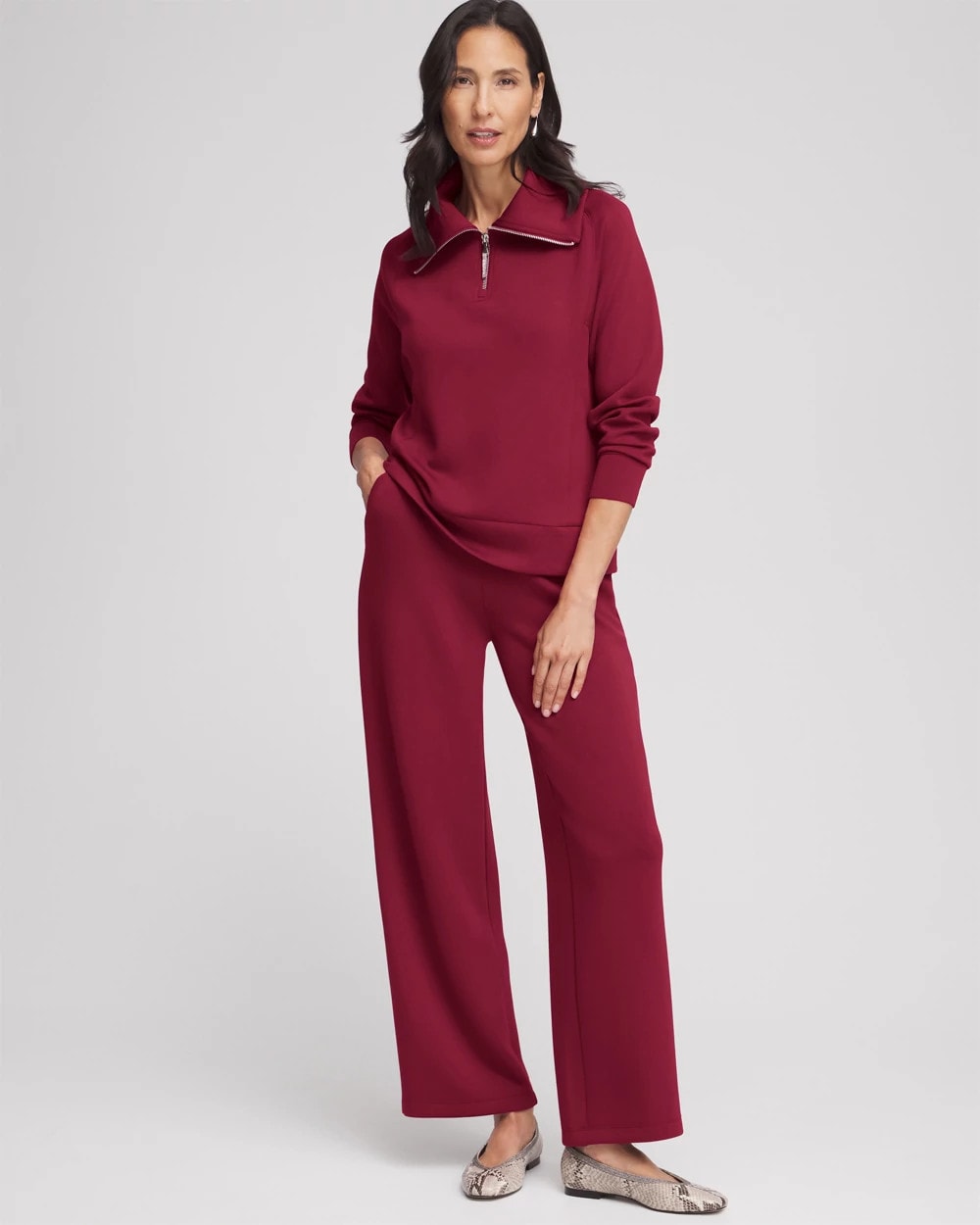 Zenergy® Wide Leg Pants Berry Compote - Chico's