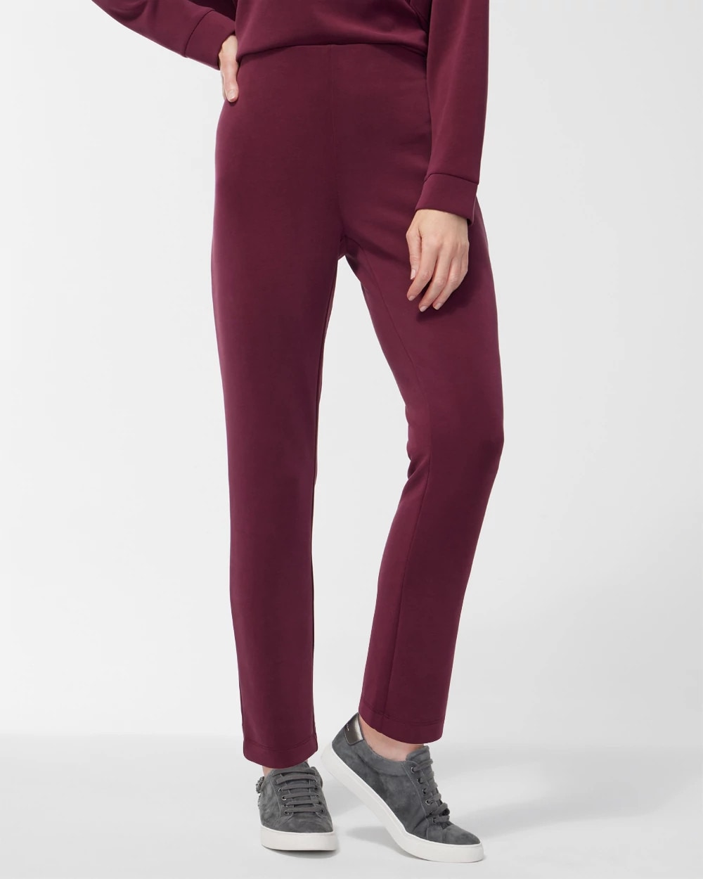 Zenergy® Scuba Pull-On Pants Deep Merlot - Chico's