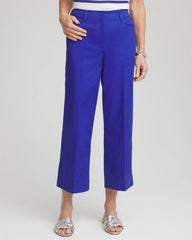 Lightweight Relaxed Straight Cropped Pants Rich Cobalt - Chico's