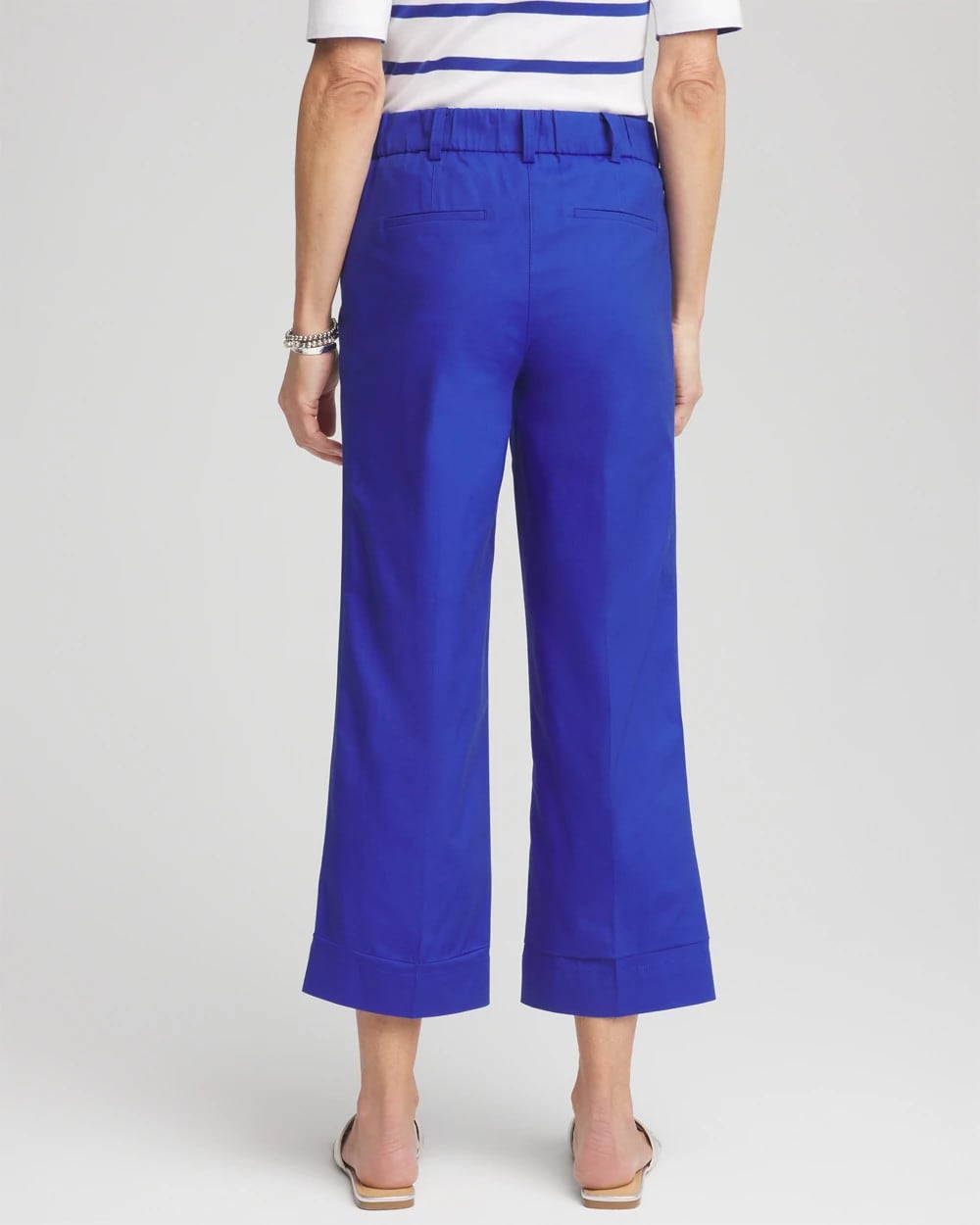 Lightweight Relaxed Straight Cropped Pants Rich Cobalt - Chico's