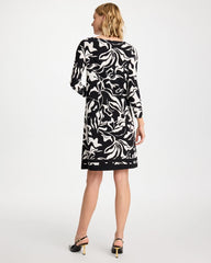 Jersey Knit Boatneck Shift Dress Black - Chico's