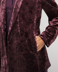 Crushed Velvet Blazer Night Bloom - Chico's