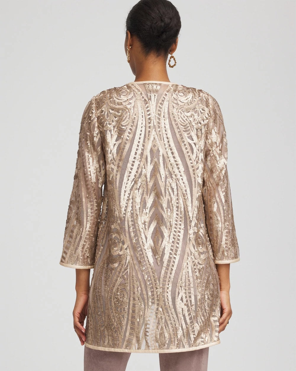 Travelers™ Collection Champagne Sequins Jacket Champagne - Chico's