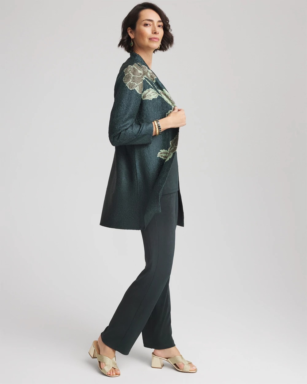 Travelers™ Collection Artisanal Crushed Reversible Jacket Darkest Spruce - Chico's