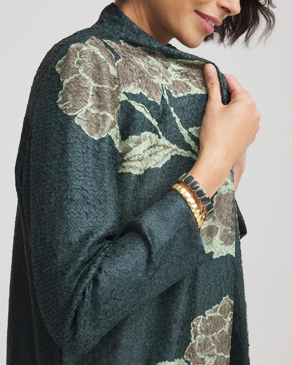 Travelers™ Collection Artisanal Crushed Reversible Jacket Darkest Spruce - Chico's
