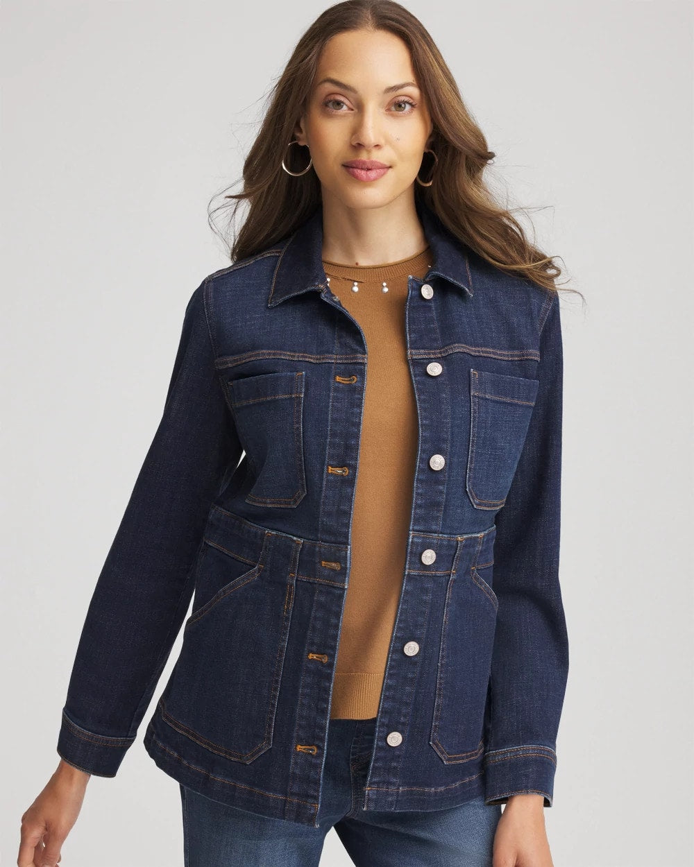 Denim Field Jacket Morning Star Indigo - Chico's
