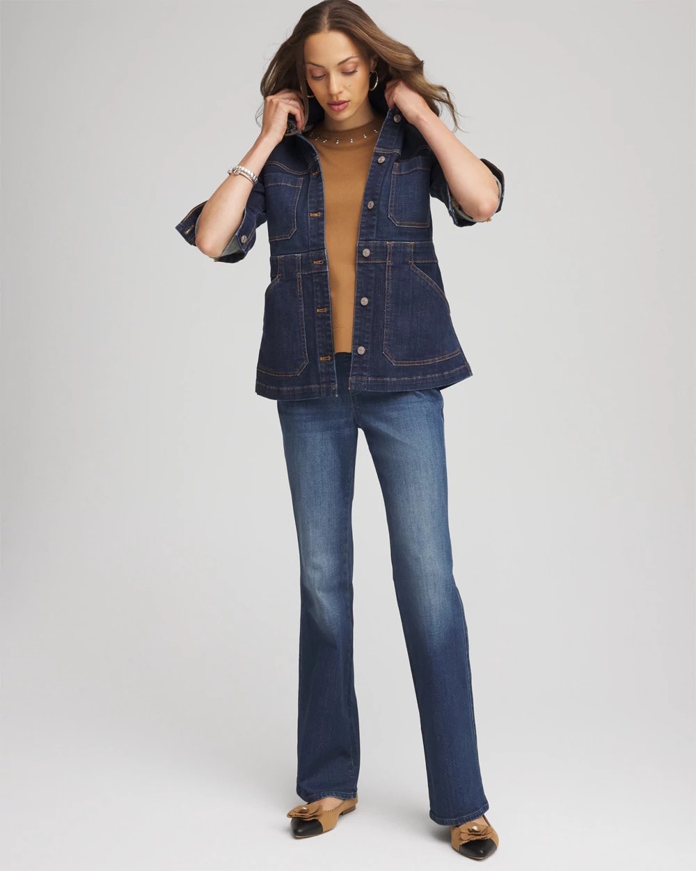Denim Field Jacket Morning Star Indigo - Chico's