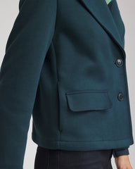 Plush Knit Blazer Teal Shadow - Chico's