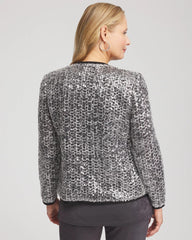 Travelers™ Collection Refined Sequins Netted Jacket Serene Gray - Chico's