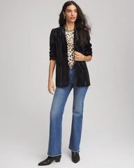 Velvet Shawl Collar Blazer Black - Chico's