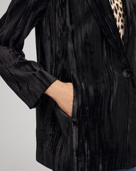 Velvet Shawl Collar Blazer Black - Chico's