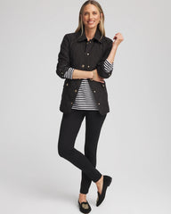 Quilted Barn Jacket Black - Chico's