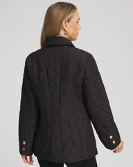 Quilted Barn Jacket Black - Chico's