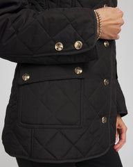 Quilted Barn Jacket Black - Chico's