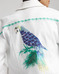 Embroidered Relaxed Denim Jacket Alabaster - Chico's